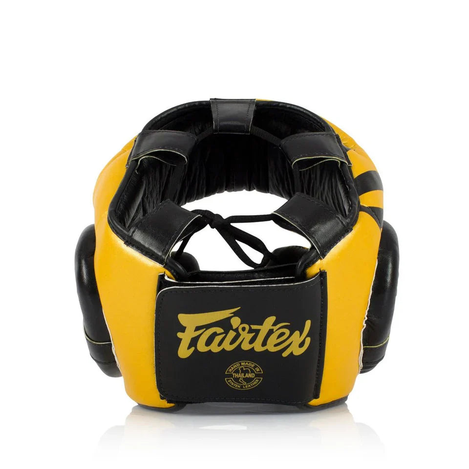 FAIRTEX Diagonal Vision Sparring Headguard/Lace Up (HG16M2) - Boxing Head Guard