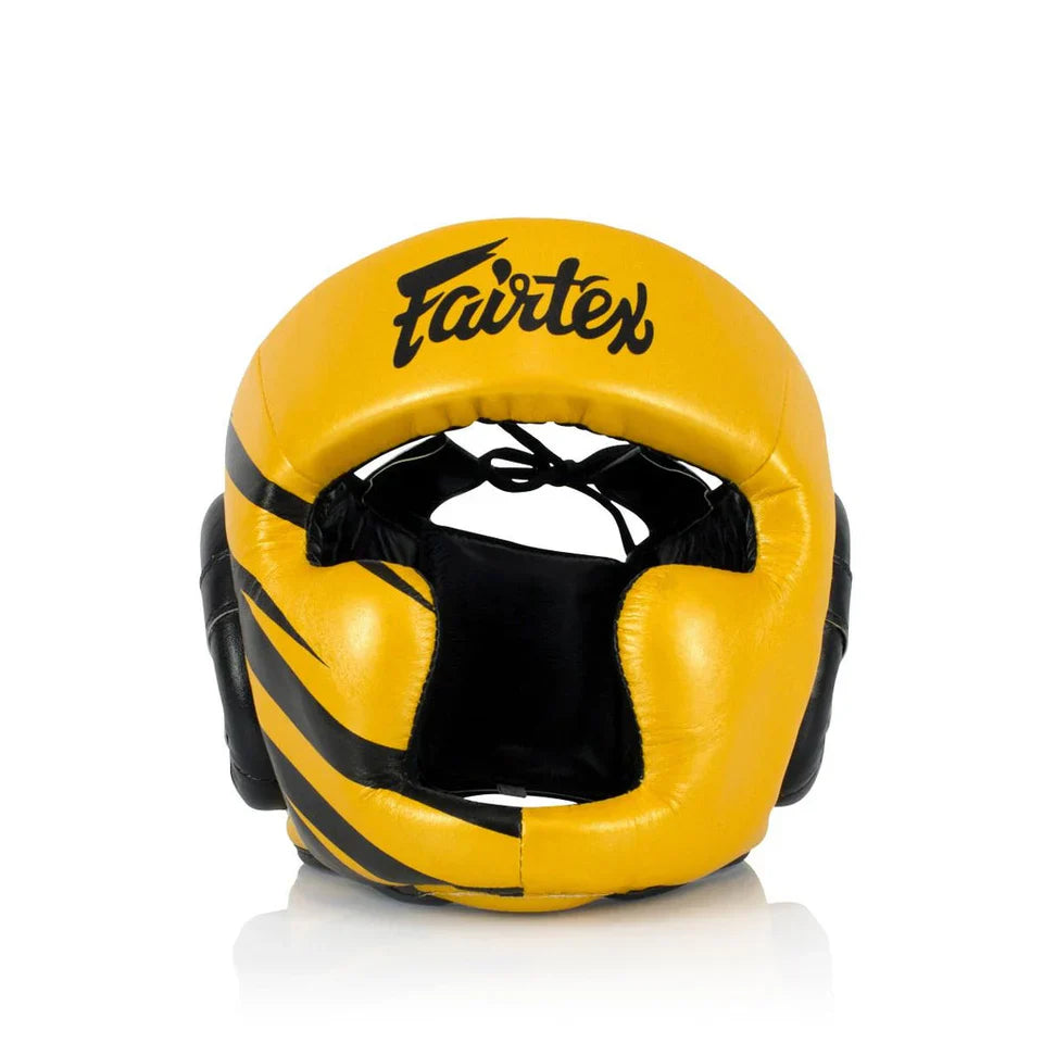 FAIRTEX Diagonal Vision Sparring Headguard/Lace Up (HG16M2) - Boxing Head Guard