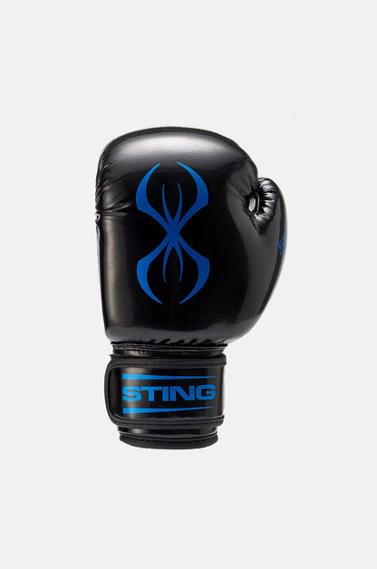 STING Arma Junior Boxing Gloves black and blue face