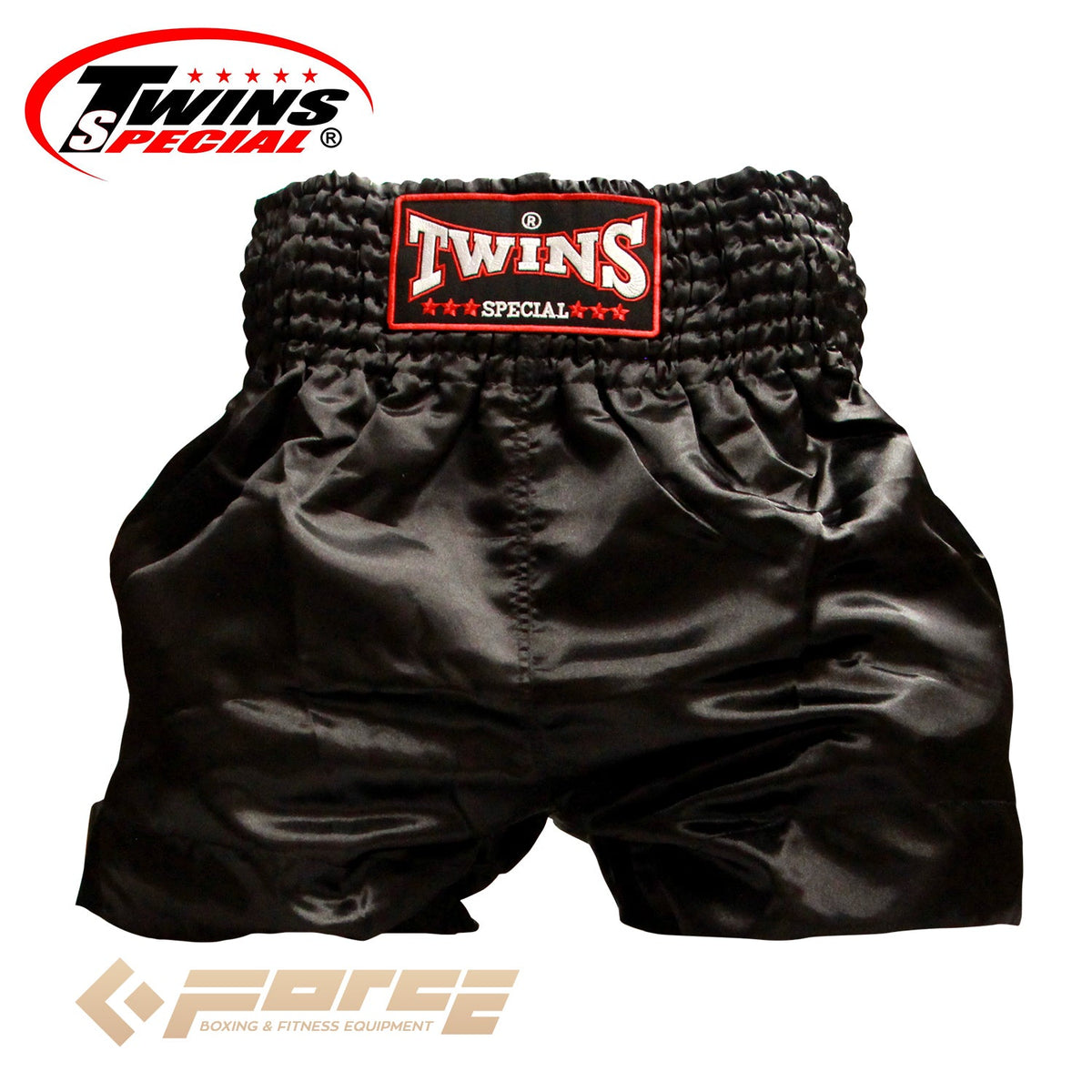 TWINS Boxing Shorts Plain Black TB-30