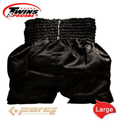 TWINS Boxing Shorts Plain Black TB-30 L