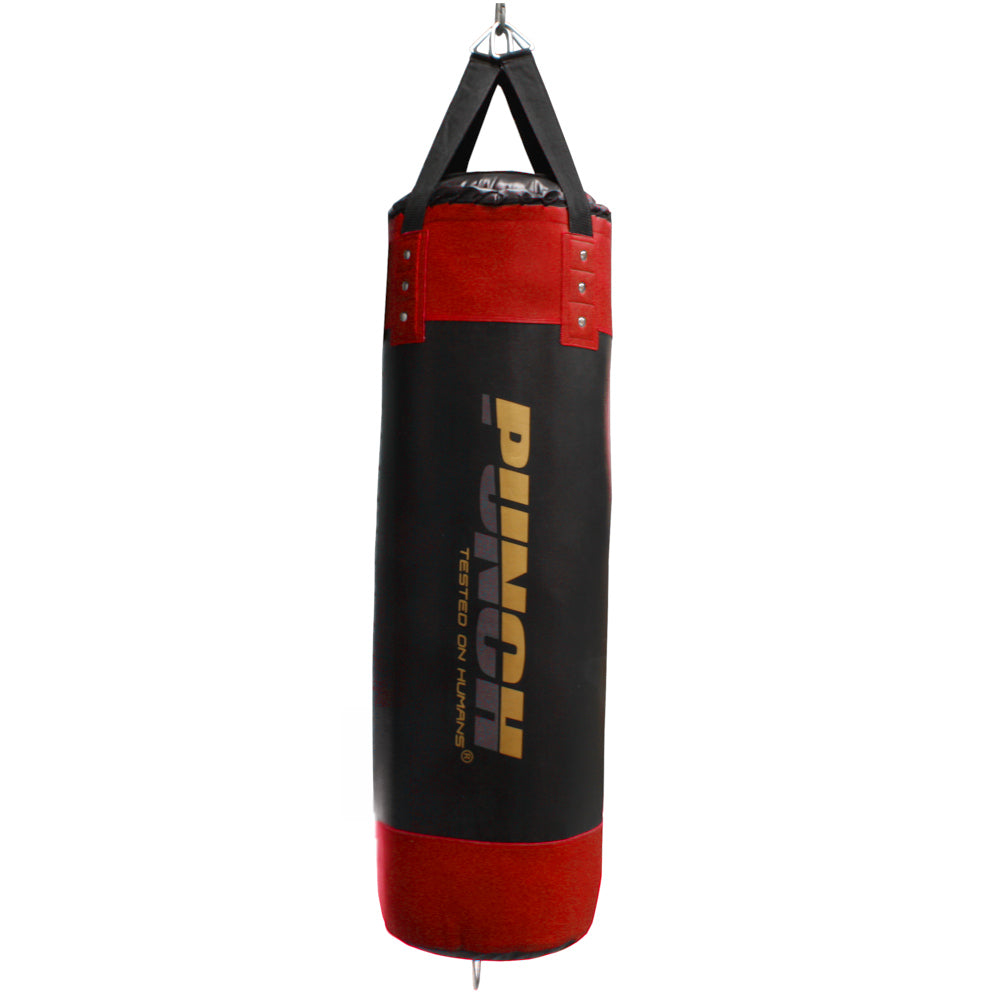 BOXING BAG - Urban™ - STRAPS - 4FT BLK/ RED